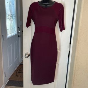 NWT Metaphor dress burgundy.